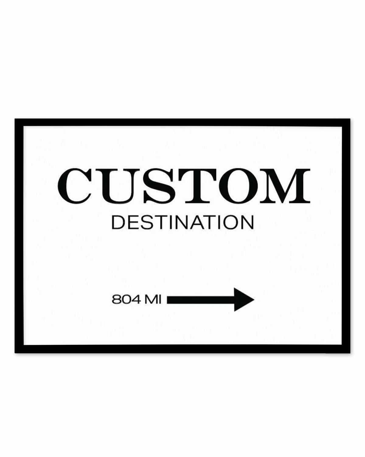 Custom Destination Poster | Personalise Me! Art Print