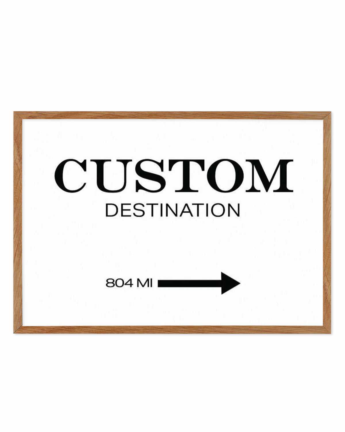 Custom Destination Poster | Personalise Me! Art Print