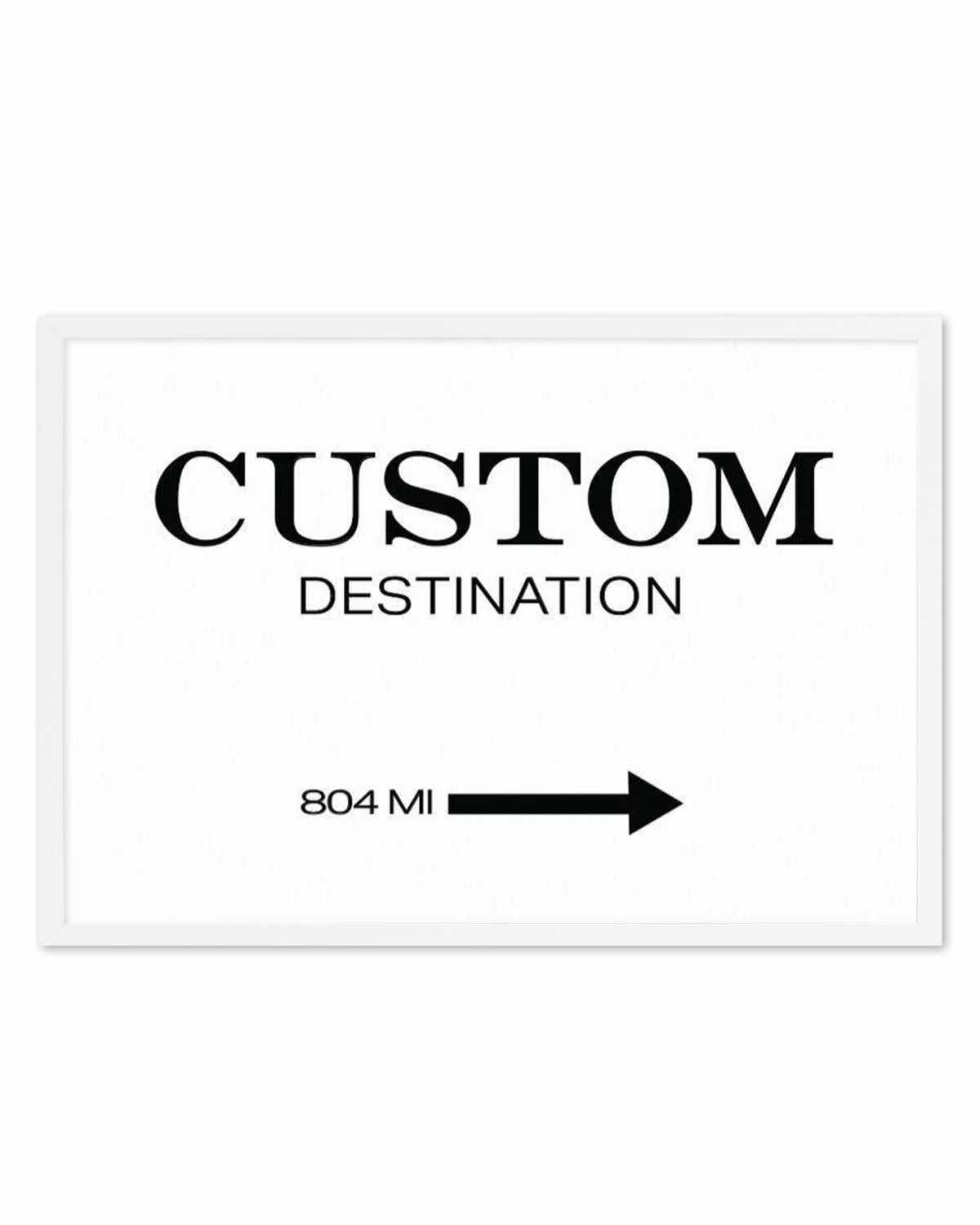 Custom Destination Poster | Personalise Me! Art Print