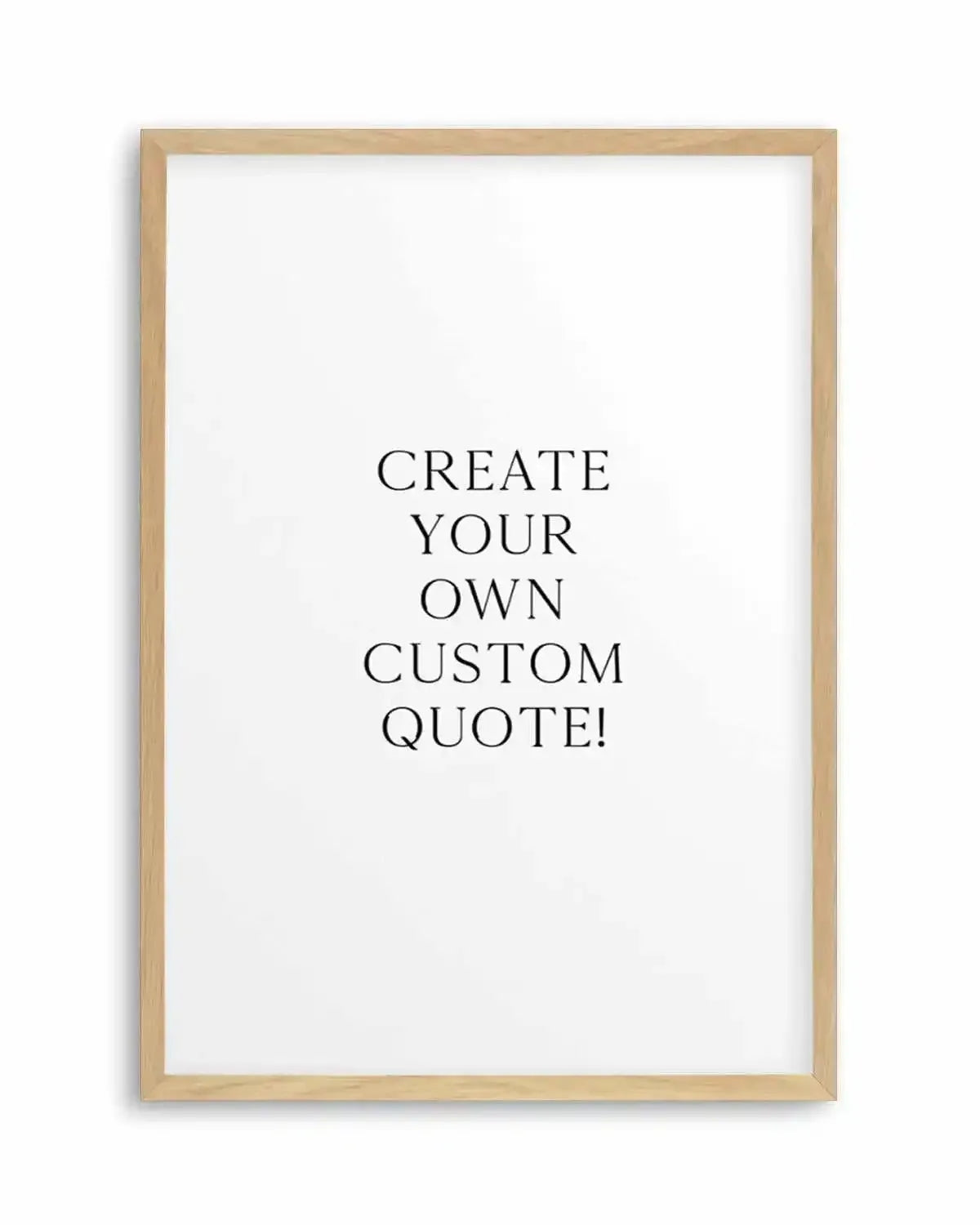 Custom Quote | Personalise Me! Art Print from Olive et Oriel where you can shop wallpaper and artworks online