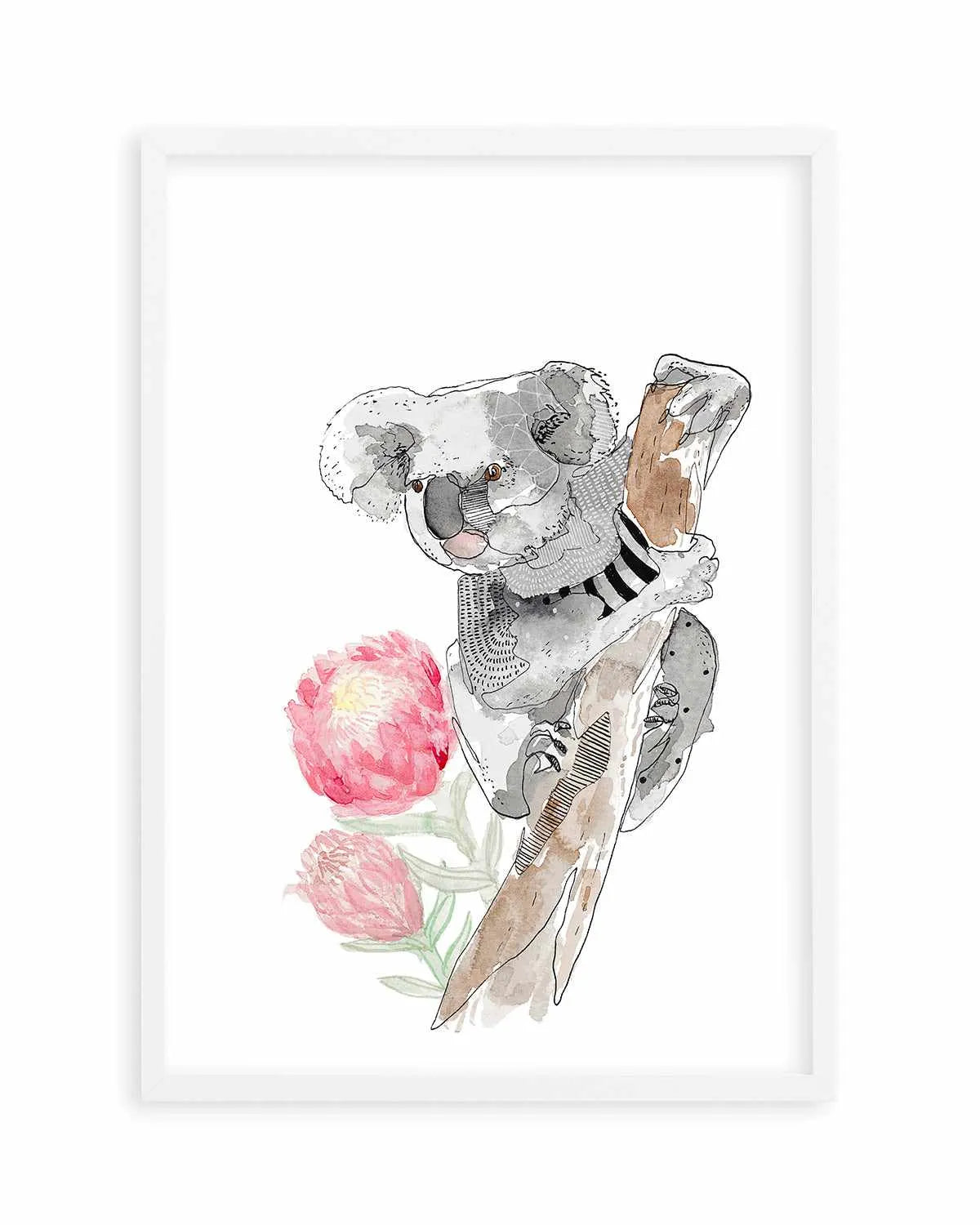 Cutie Koala by Maku Fenaroli | Art Print from Olive et Oriel where you can shop wallpaper and artworks online
