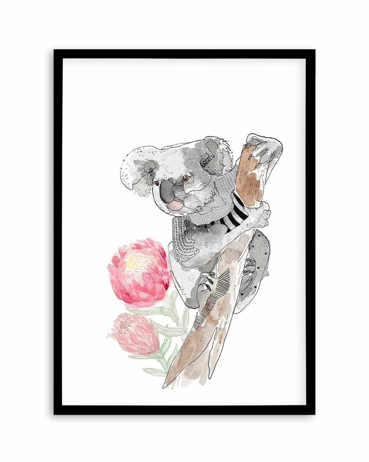 Cutie Koala by Maku Fenaroli | Art Print from Olive et Oriel where you can shop wallpaper and artworks online