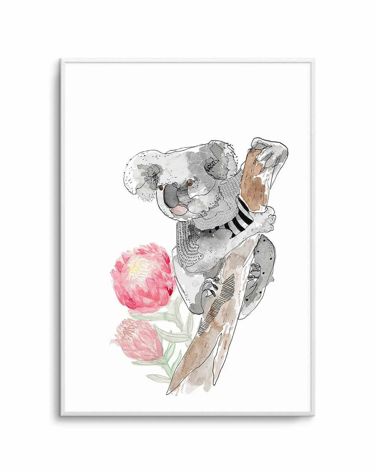 Cutie Koala by Maku Fenaroli | Art Print from Olive et Oriel where you can shop wallpaper and artworks online