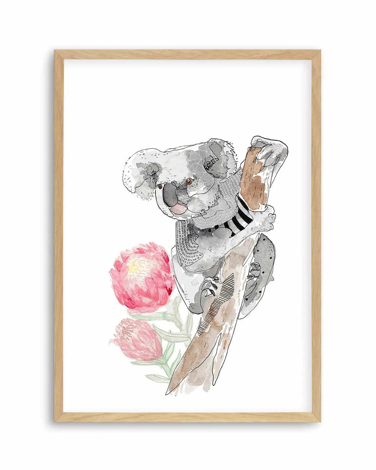 Cutie Koala by Maku Fenaroli | Art Print from Olive et Oriel where you can shop wallpaper and artworks online