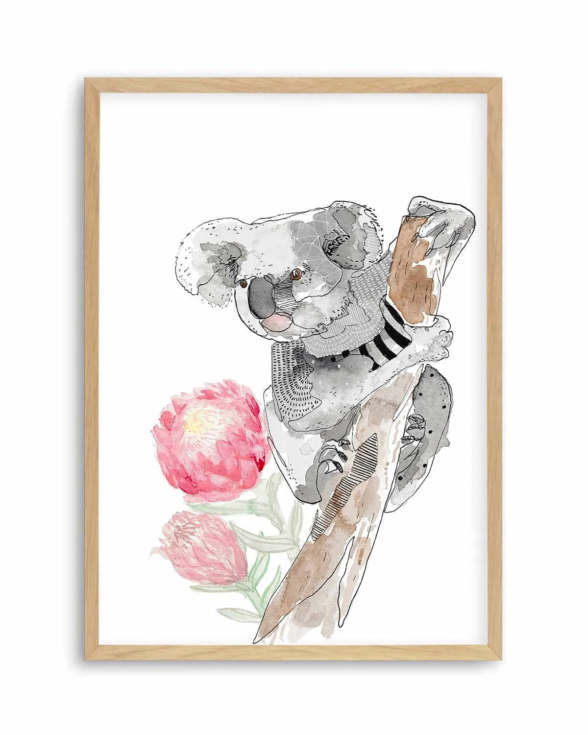 Cutie Koala by Maku Fenaroli | Art Print from Olive et Oriel where you can shop wallpaper and artworks online
