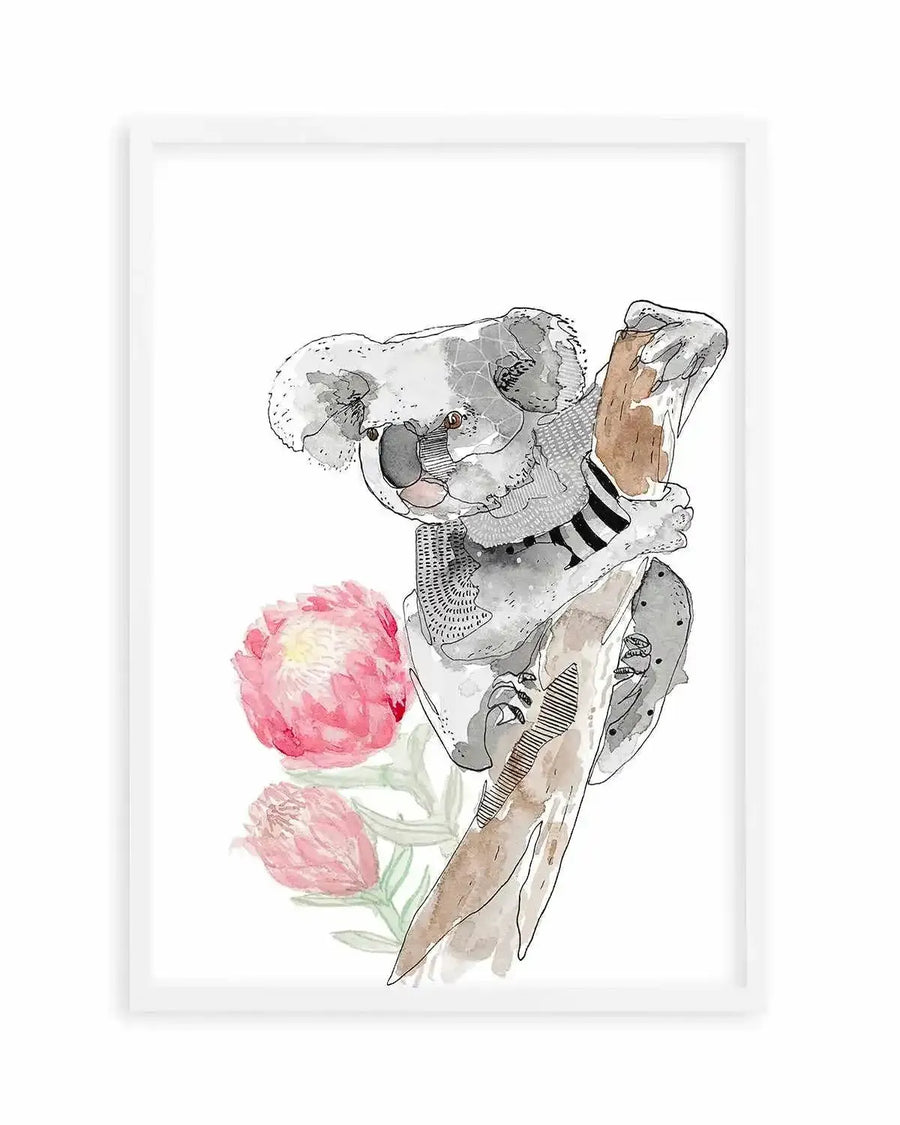 Cutie Koala by Maku Fenaroli | Art Print from Olive et Oriel where you can shop wallpaper and artworks online