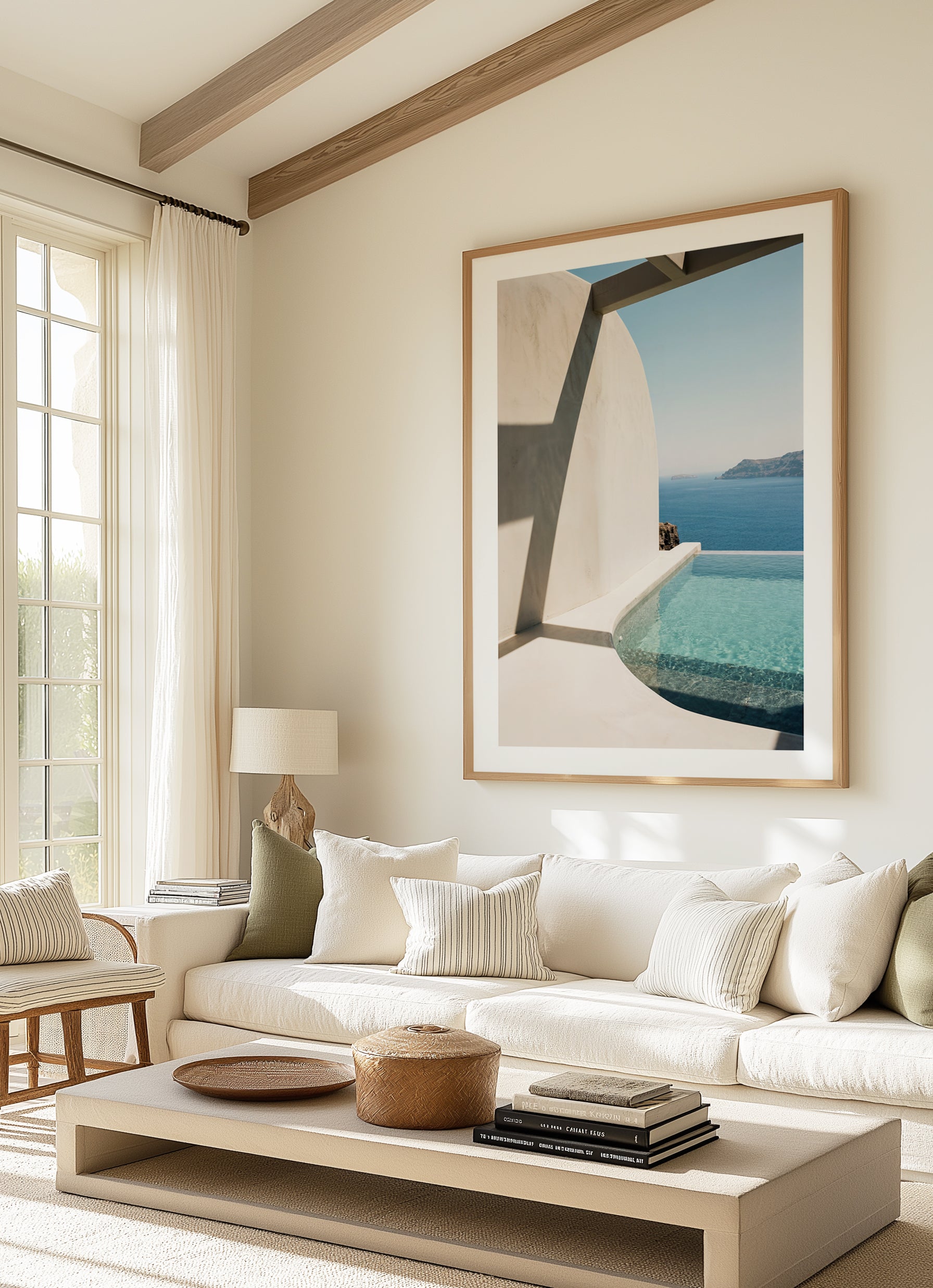Cycladic Coastal Escape | Art Print