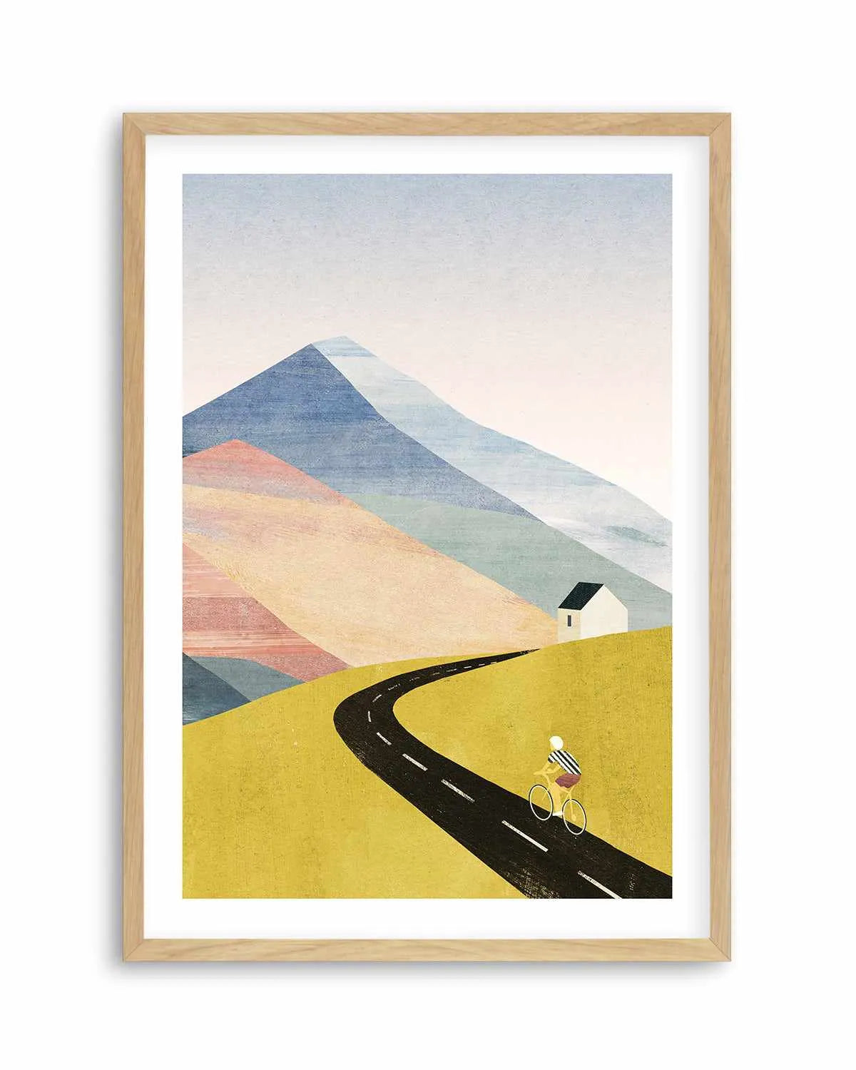 Cycling Home by Henry Rivers Art Print from Olive et Oriel where you can shop wallpaper and artworks online