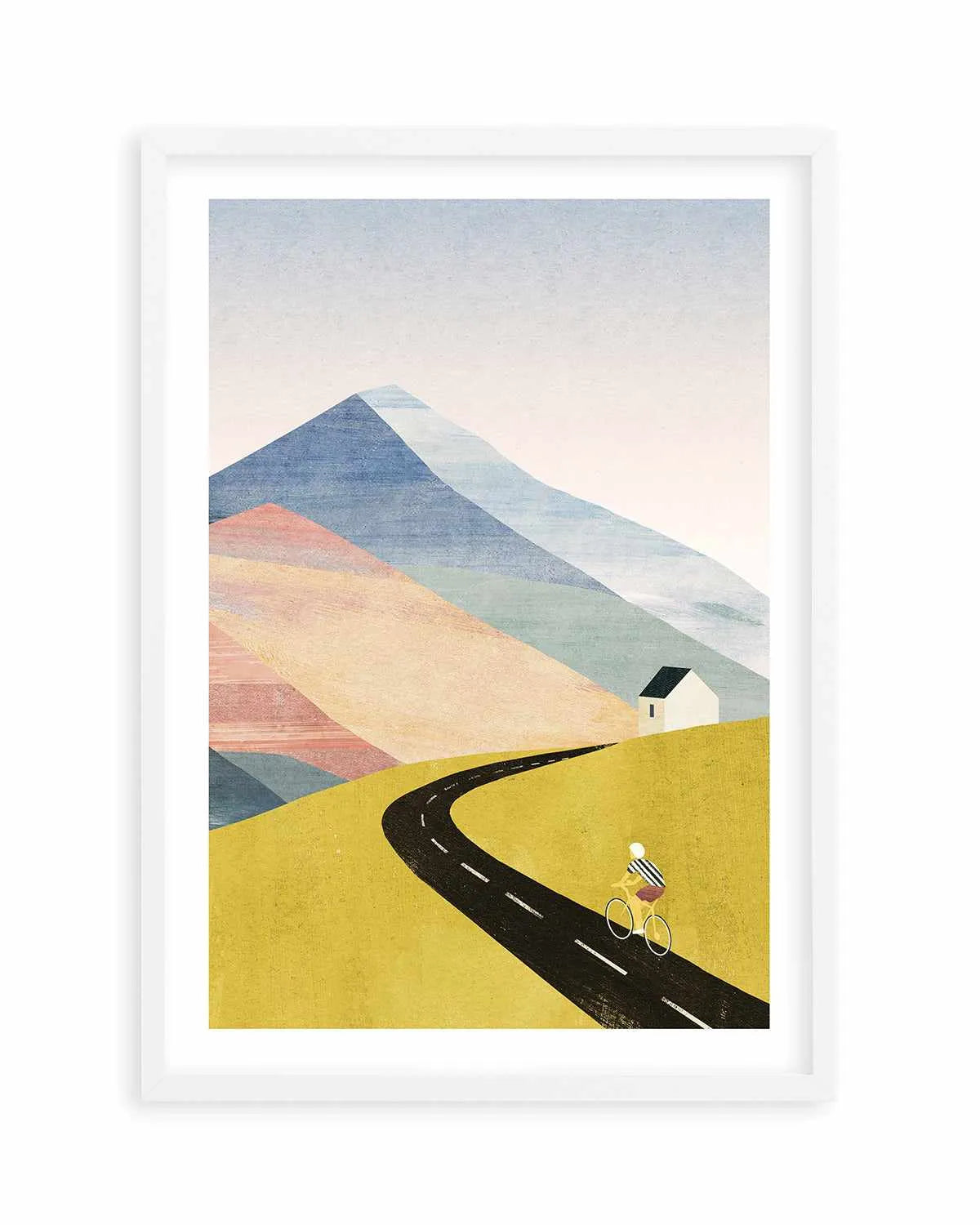 Cycling Home by Henry Rivers Art Print from Olive et Oriel where you can shop wallpaper and artworks online