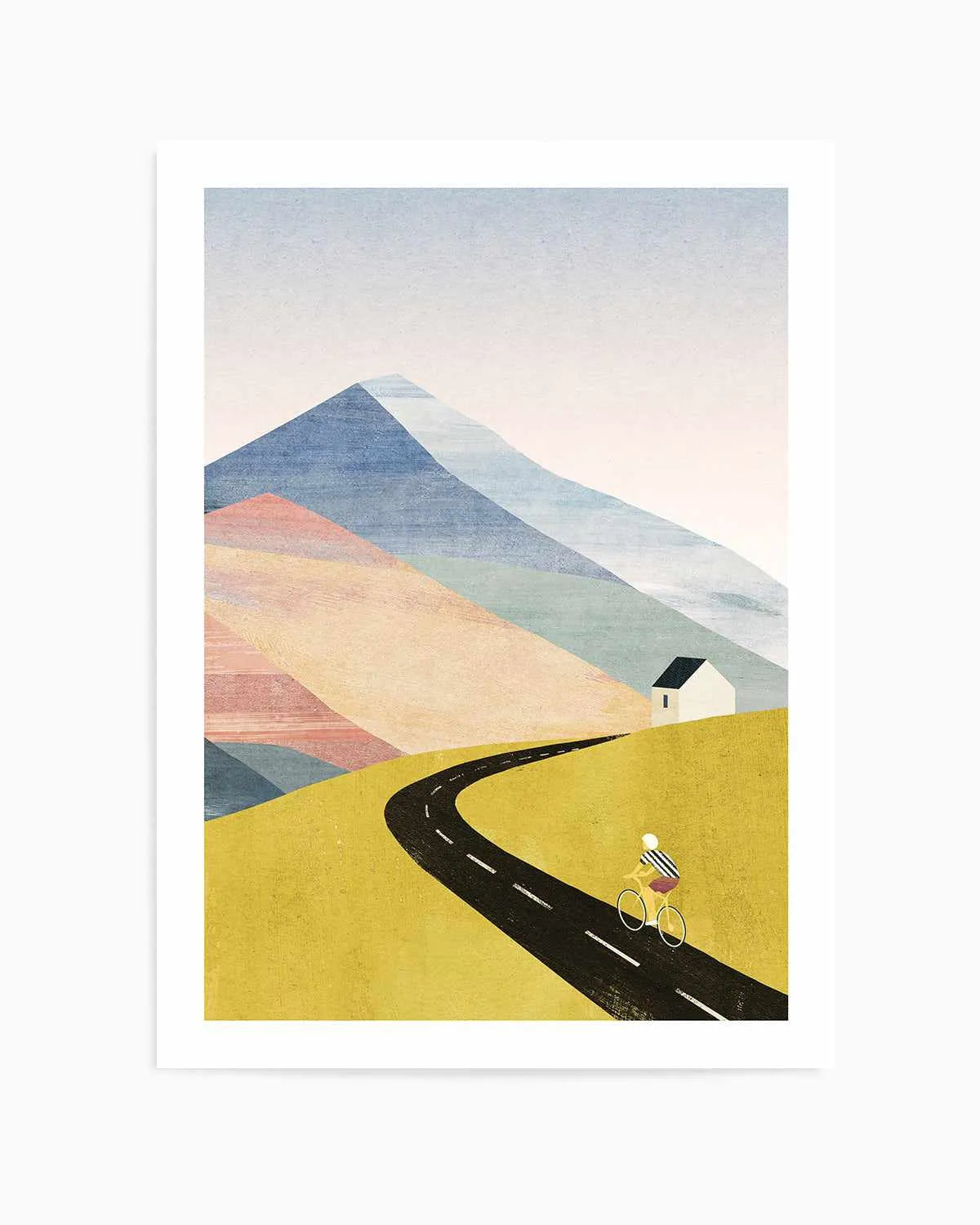 Cycling Home by Henry Rivers Art Print from Olive et Oriel where you can shop wallpaper and artworks online