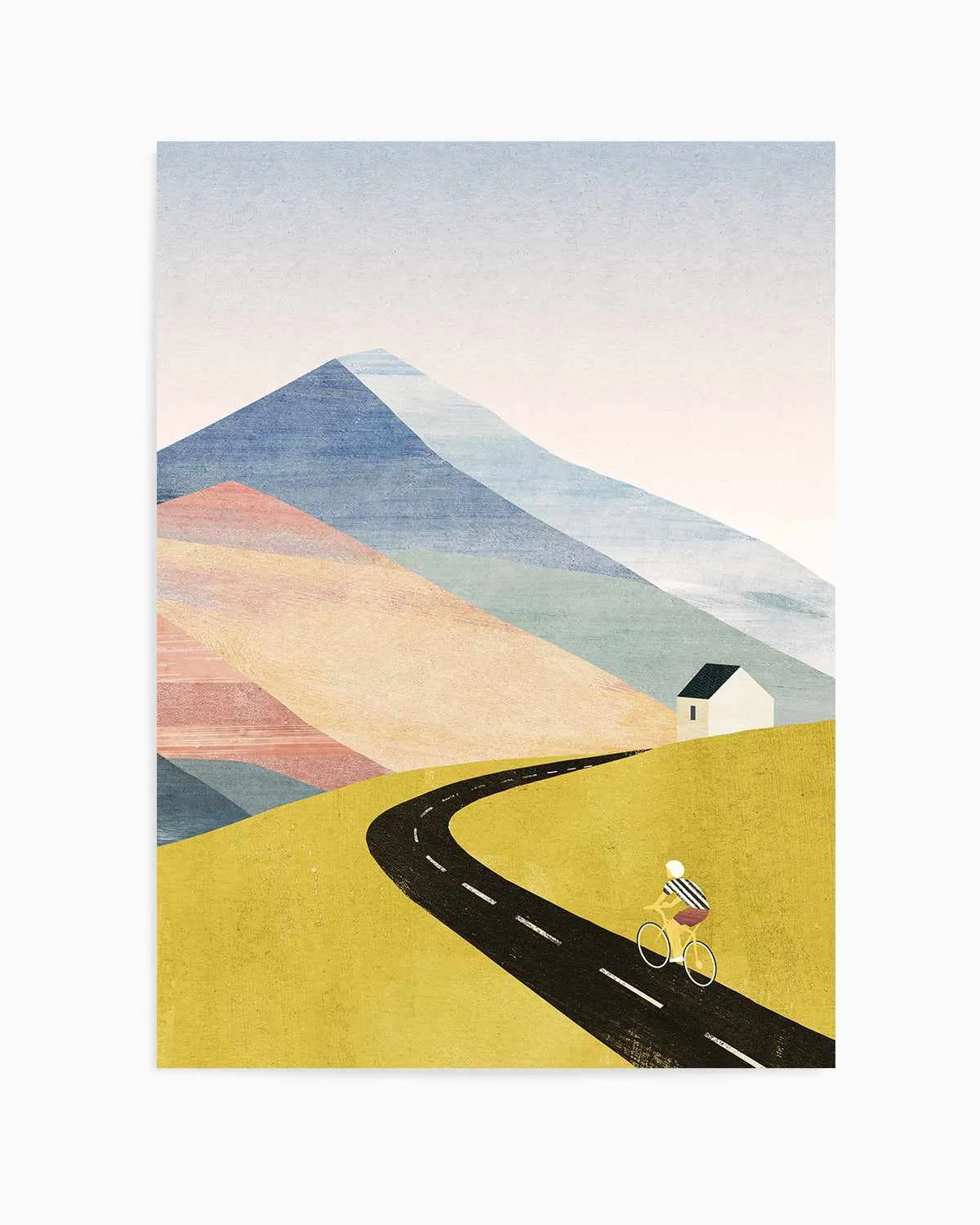 Cycling Home by Henry Rivers Art Print from Olive et Oriel where you can shop wallpaper and artworks online
