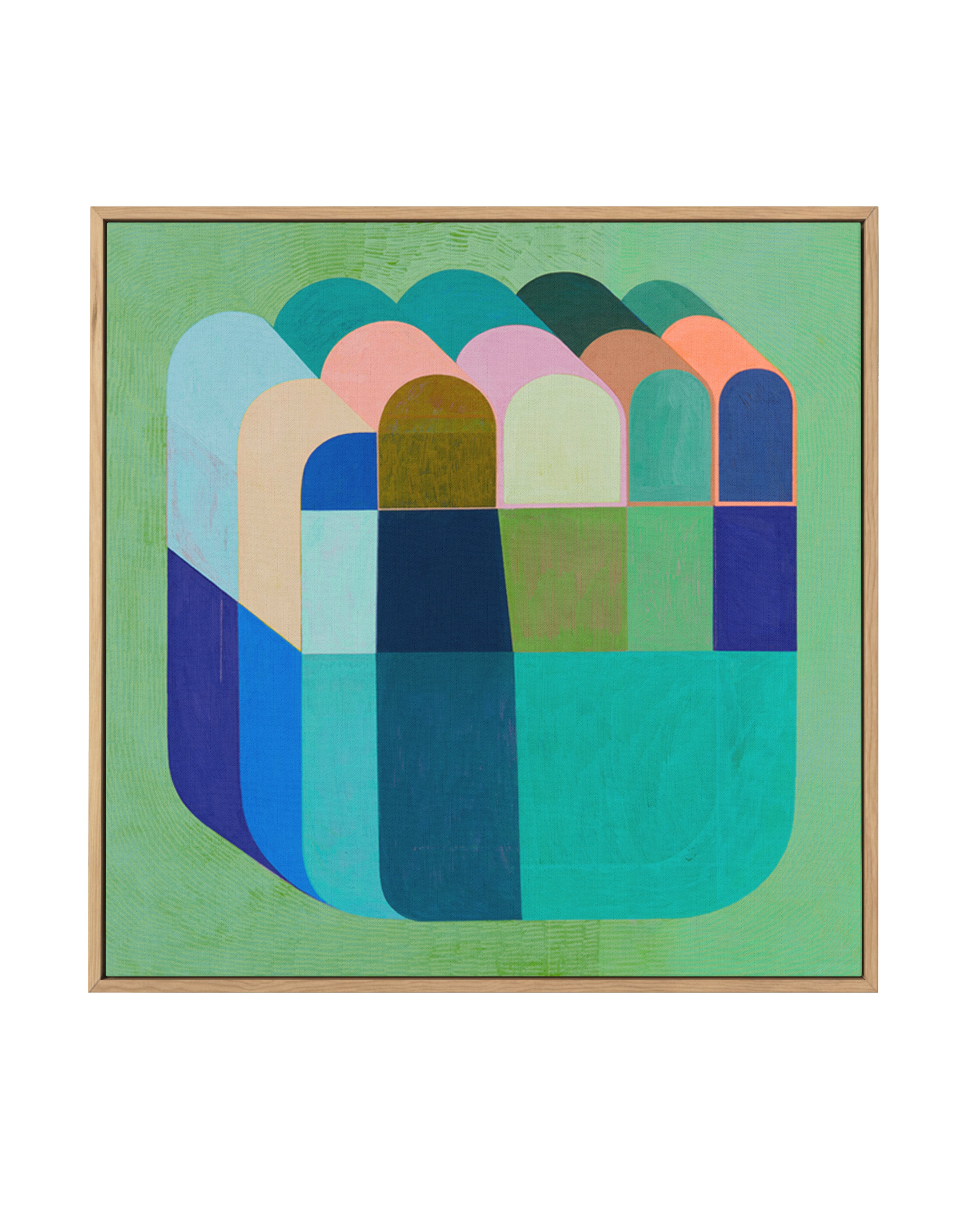 Seek by Naomi Taitz Duffy | Framed Canvas Art Print