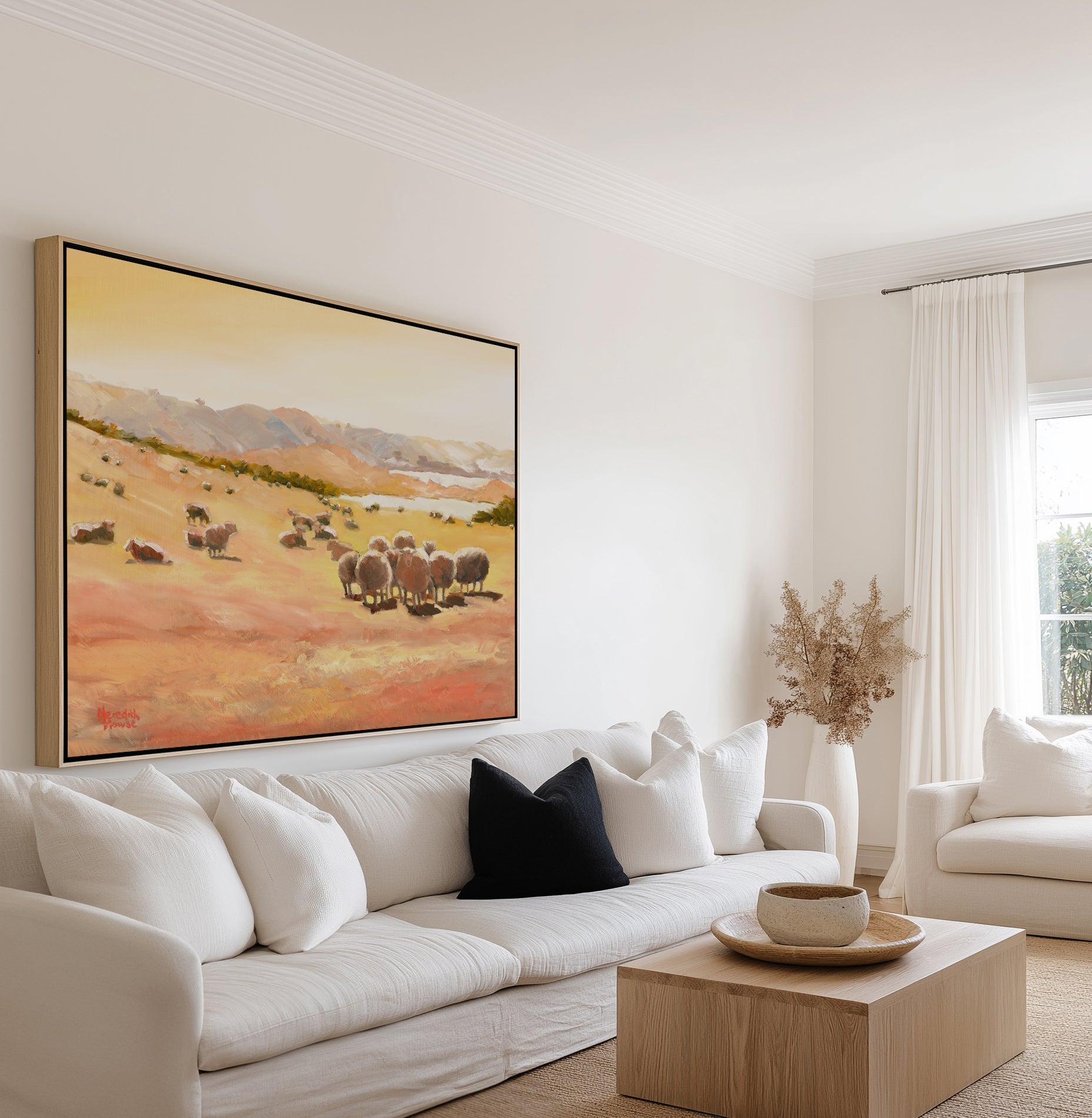Directors Conference at Hill by Meredith Howse | Framed Canvas Art Print