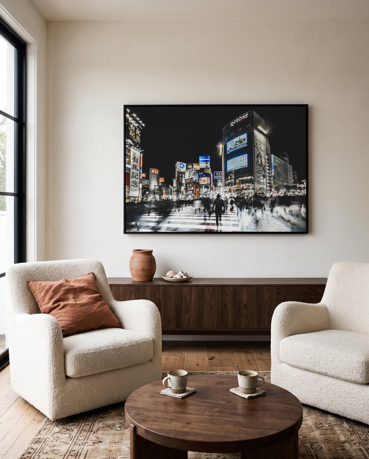 Dynamic City Night by Carmine Chiriaco | Framed Canvas Art Print