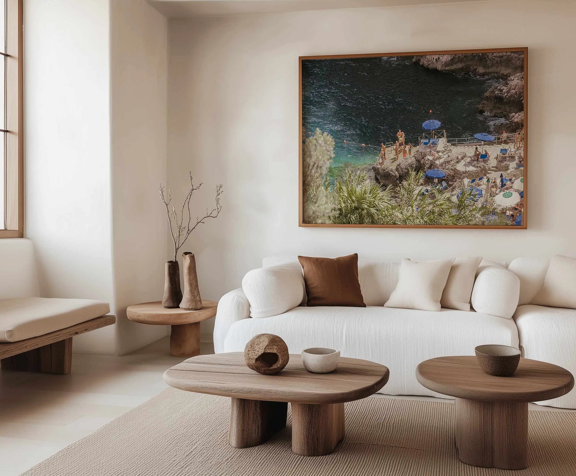 Da Luigi, Capri | Framed Canvas Art Print from Olive et Oriel where you can shop wallpaper and artworks online