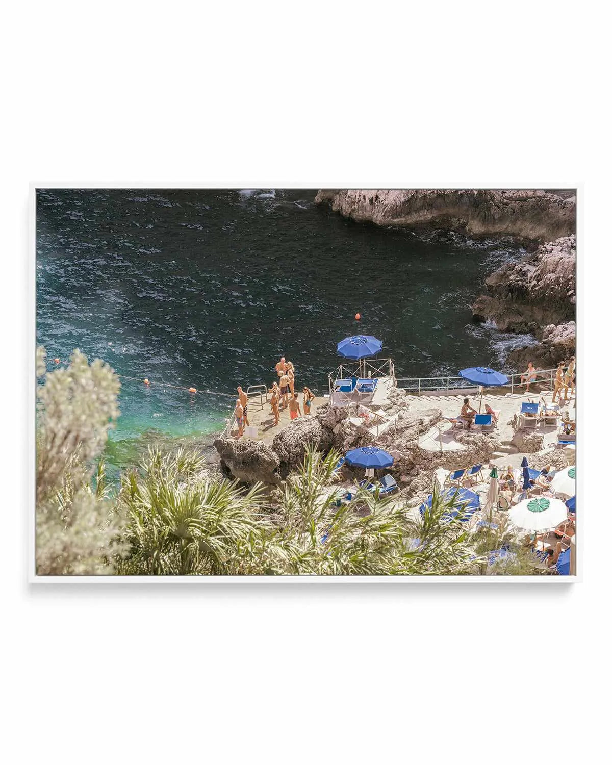Da Luigi, Capri | Framed Canvas Art Print from Olive et Oriel where you can shop wallpaper and artworks online