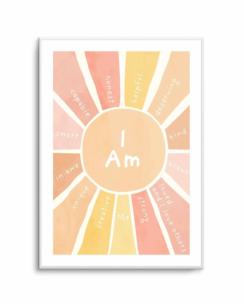 Daily Affirmations | Art Print from Olive et Oriel where you can shop wallpaper and artworks online