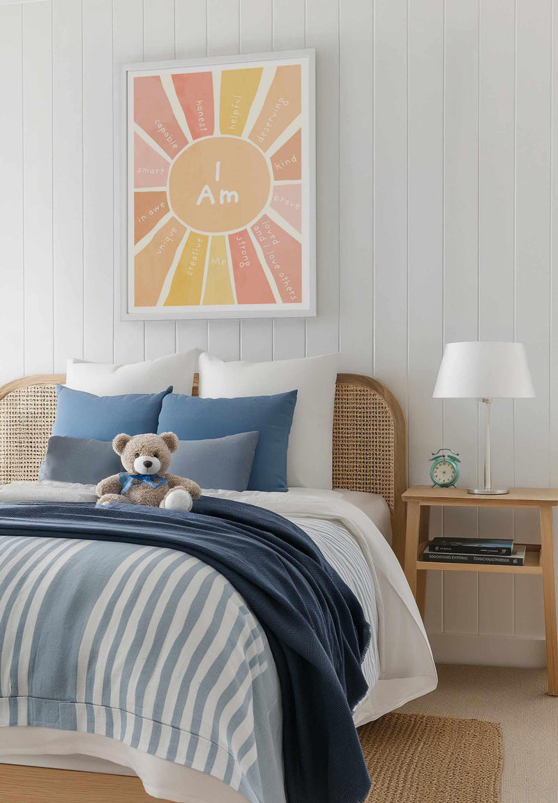 Daily Affirmations | Art Print from Olive et Oriel where you can shop wallpaper and artworks online