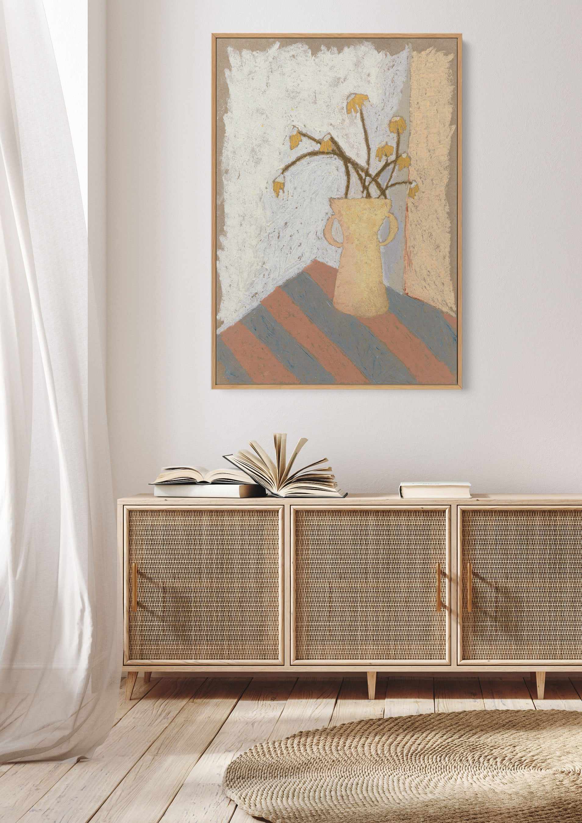 Daisies | Framed Canvas Art Print from Olive et Oriel where you can shop wallpaper and artworks online