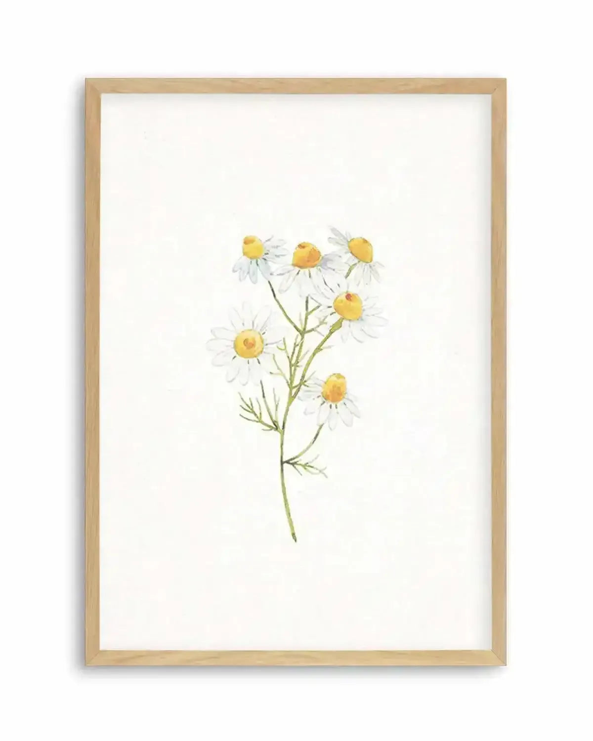Daisies on Linen I Art Print from Olive et Oriel where you can shop wallpaper and artworks online