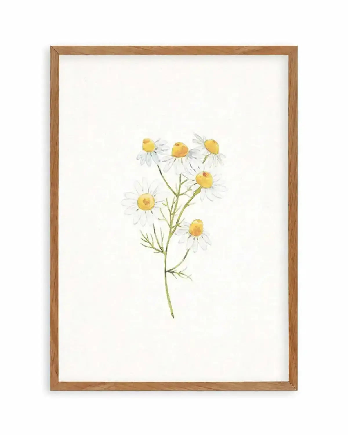 Daisies on Linen I Art Print from Olive et Oriel where you can shop wallpaper and artworks online