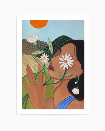 Daisy by Arty Guava | Art Print from Olive et Oriel where you can shop wallpaper and artworks online