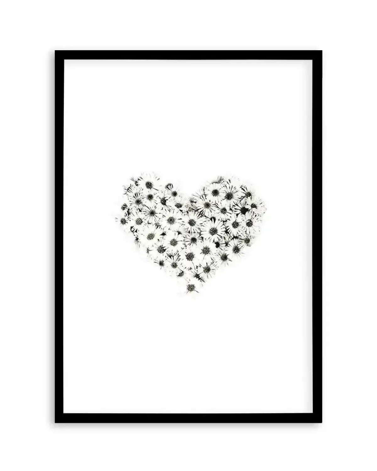 Daisy Heart Art Print from Olive et Oriel where you can shop wallpaper and artworks online