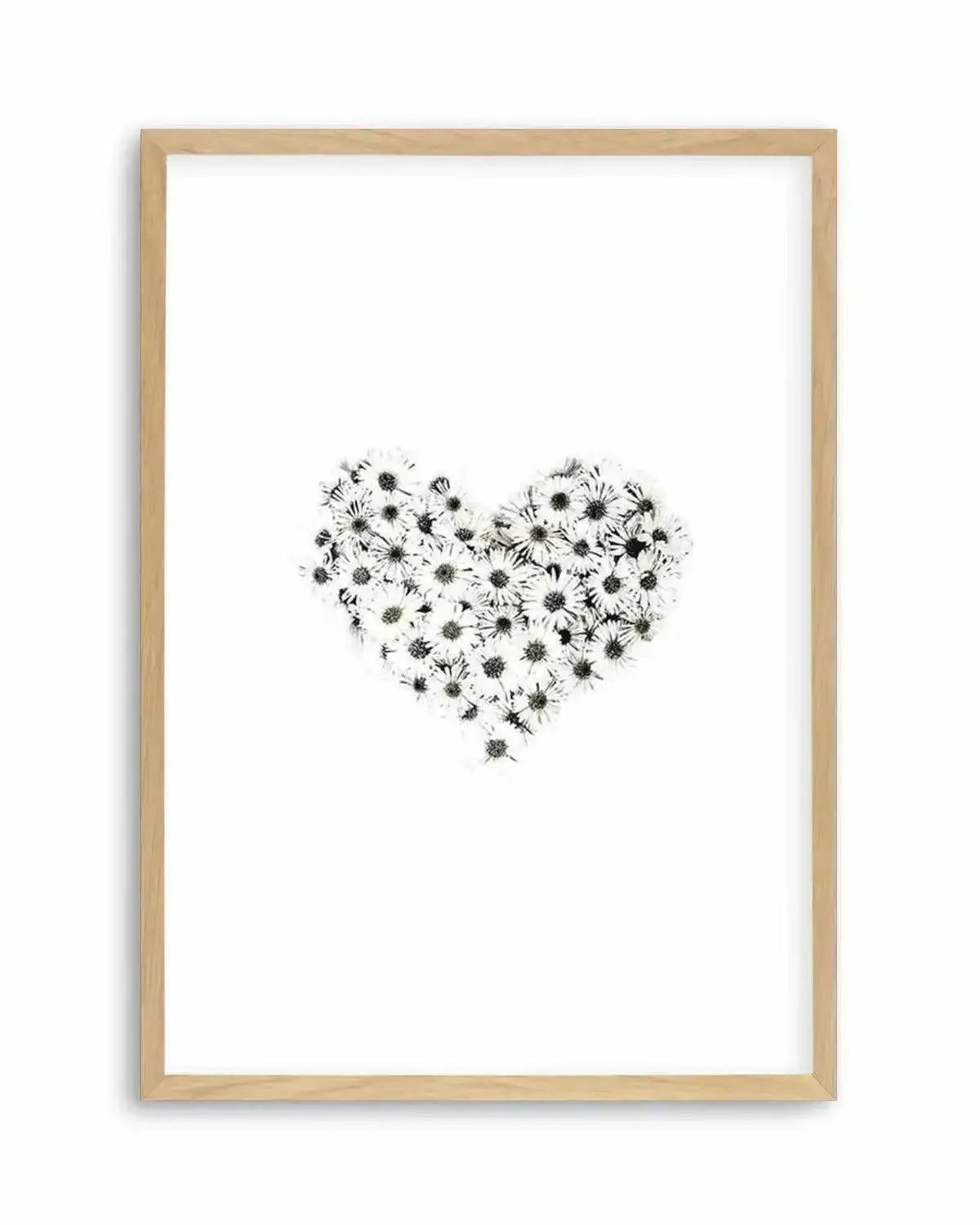 Daisy Heart Art Print from Olive et Oriel where you can shop wallpaper and artworks online