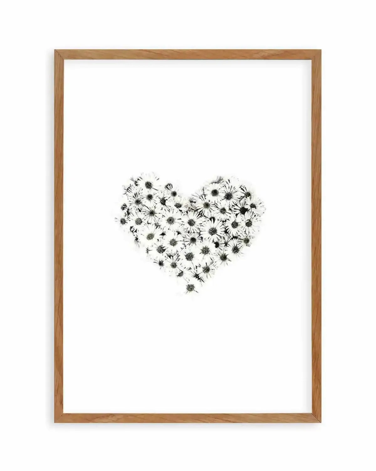 Daisy Heart Art Print from Olive et Oriel where you can shop wallpaper and artworks online