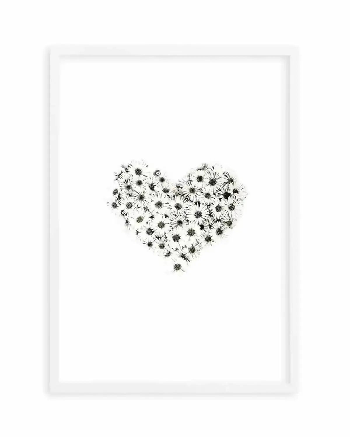 Daisy Heart Art Print from Olive et Oriel where you can shop wallpaper and artworks online