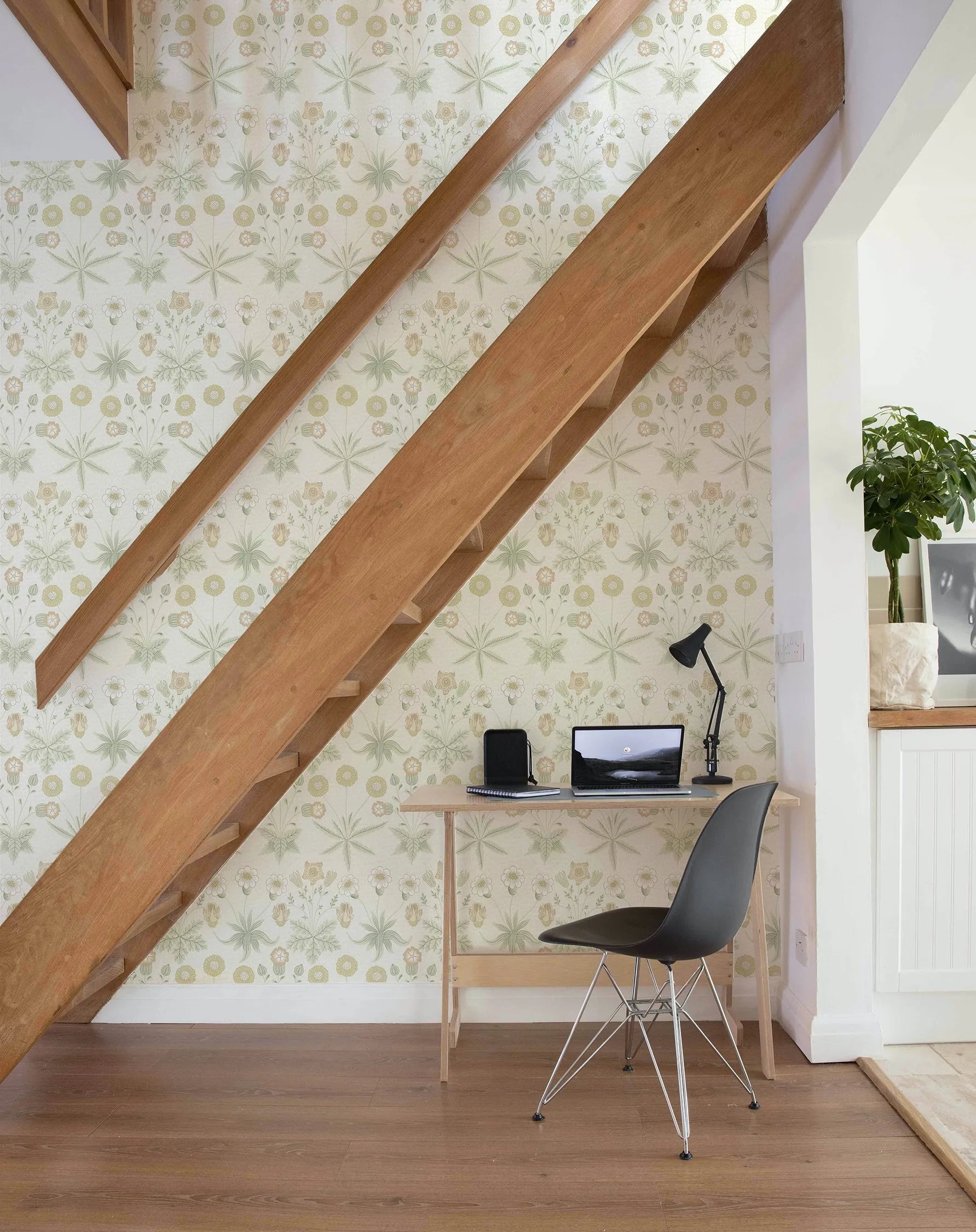 Daisy in Soft Sage by William Morris Wallpaper from Olive et Oriel where you can shop wallpaper and artworks online