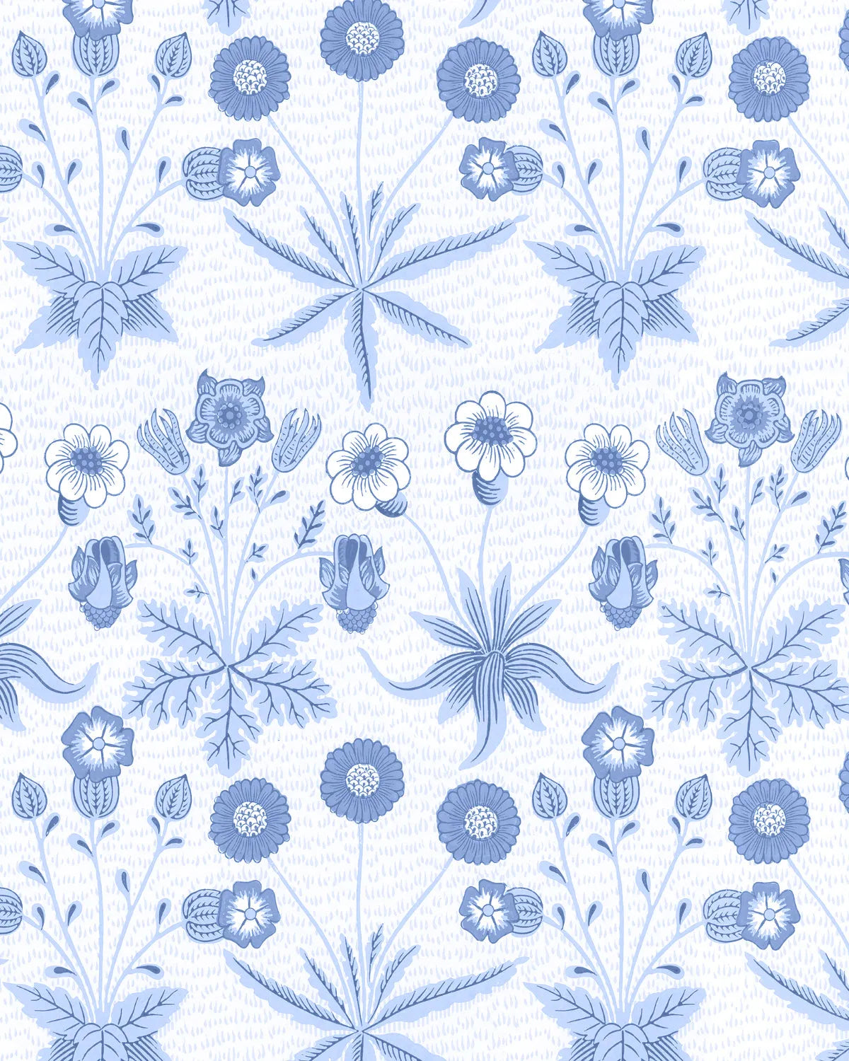 Daisy in Hamptons Blue by William Morris Wallpaper from Olive et Oriel where you can shop wallpaper and artworks online