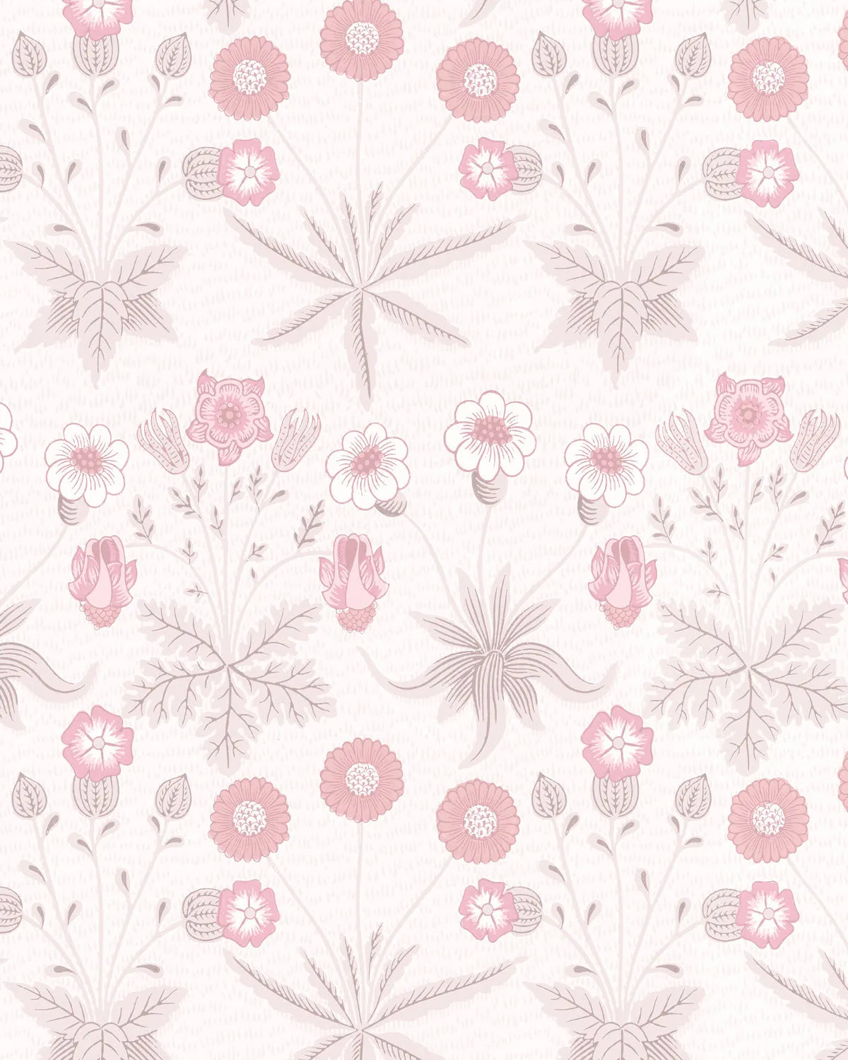 Daisy in Soft Pink by William Morris Wallpaper from Olive et Oriel where you can shop wallpaper and artworks online