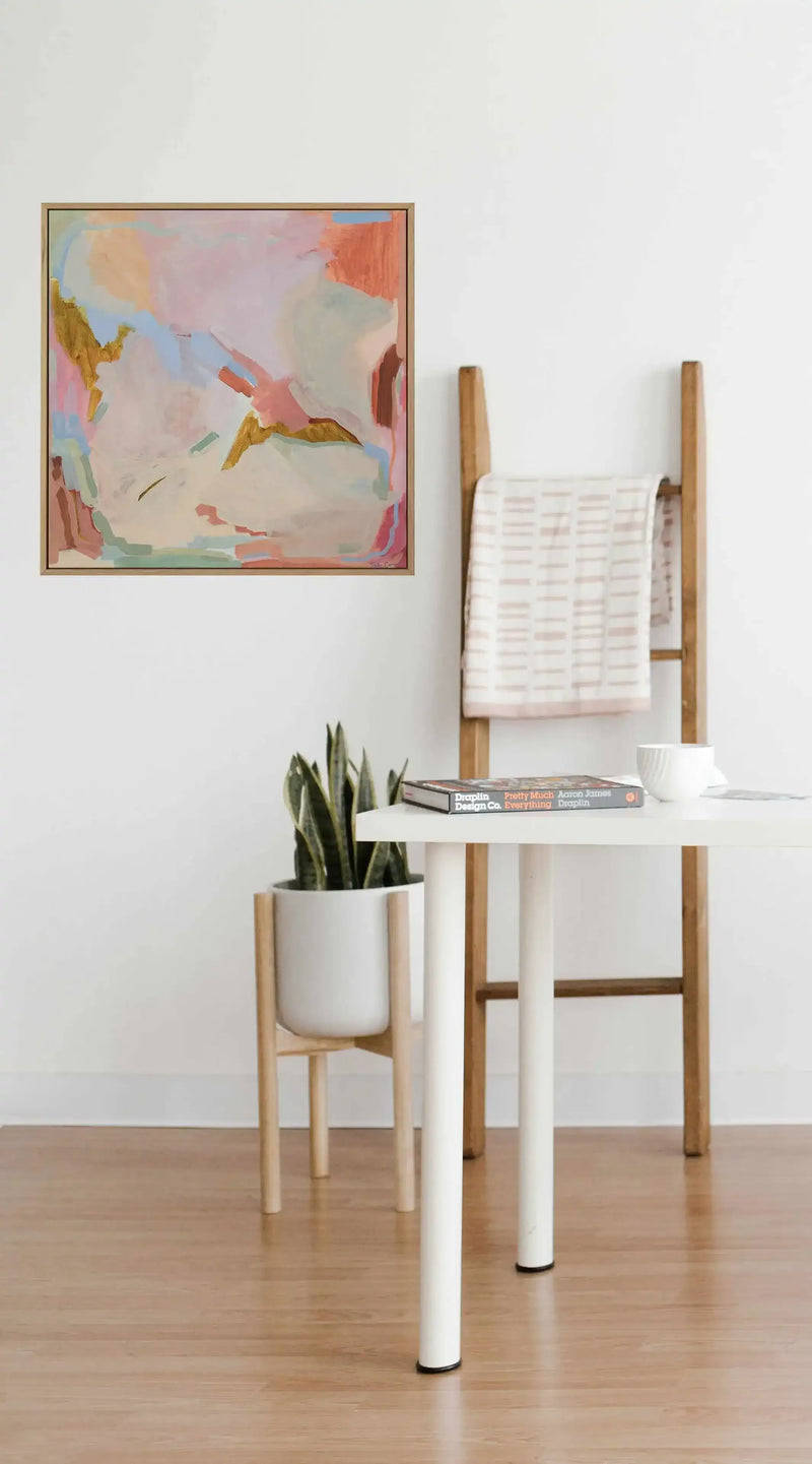 Dahlia by Jade Carnell | Framed Canvas Art Print from Olive et Oriel where you can shop wallpaper and artworks online