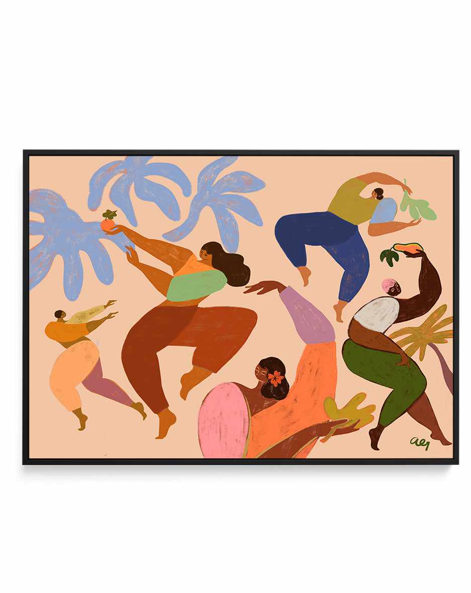 Dance Dance by Arty Guava | Framed Canvas Art Print