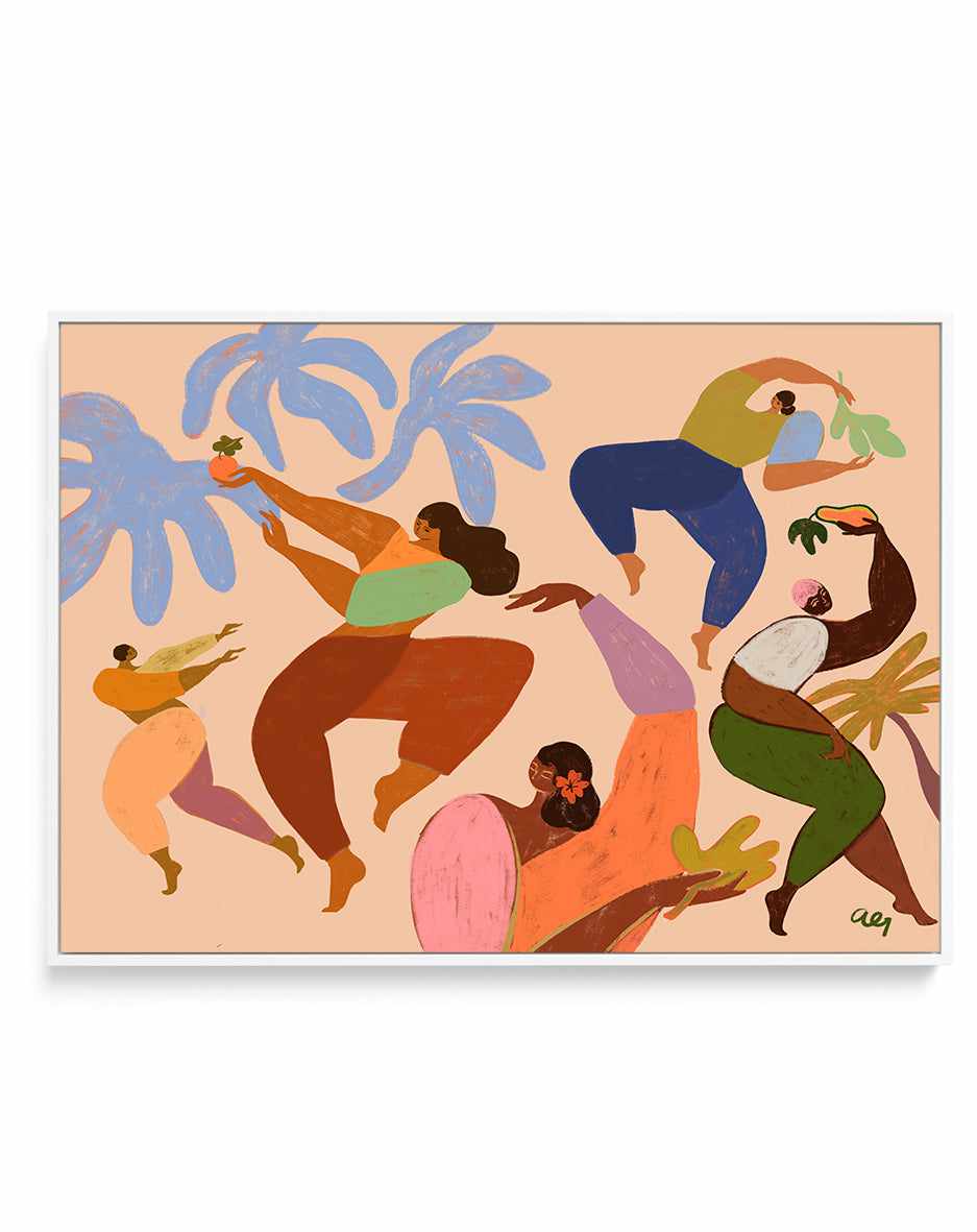 Dance Dance by Arty Guava | Framed Canvas Art Print