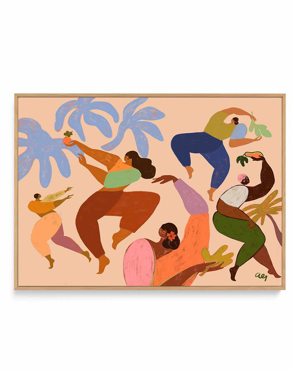 Dance Dance by Arty Guava | Framed Canvas Art Print