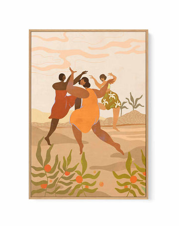 Dance Party by Arty Guava | Framed Canvas Art Print from Olive et Oriel where you can shop wallpaper and artworks online