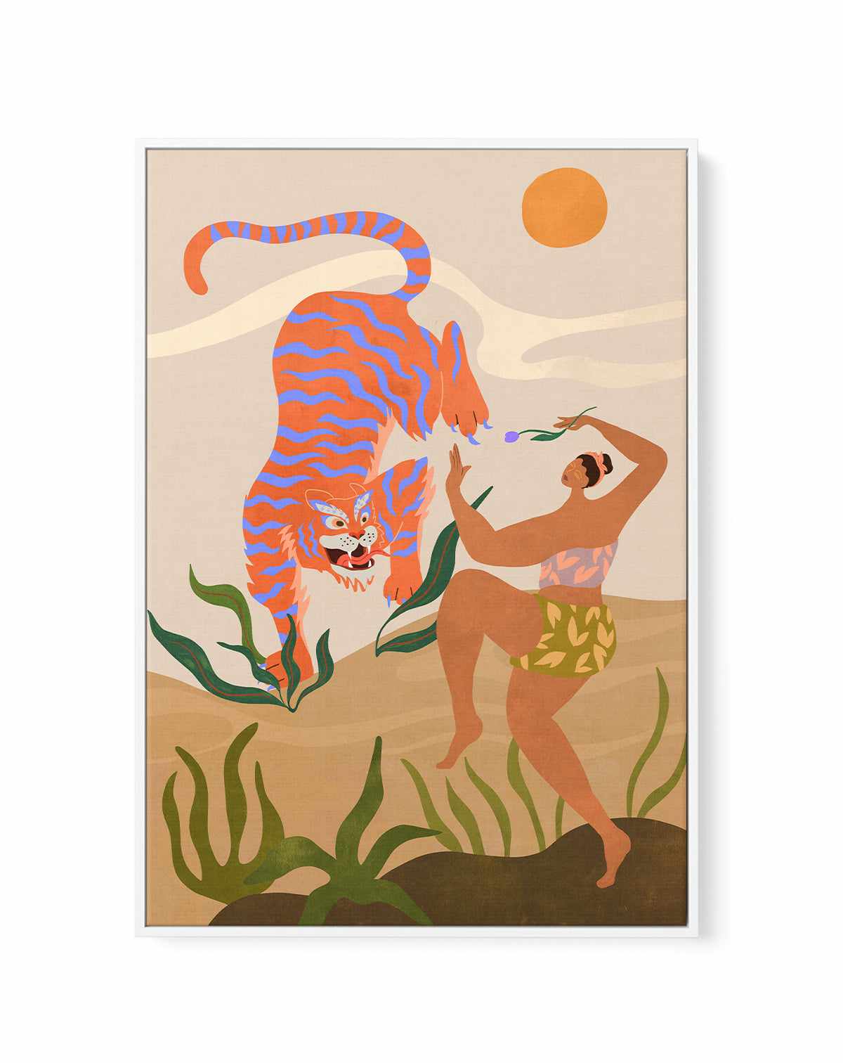 Dance With Me by Arty Guava | Framed Canvas Art Print from Olive et Oriel where you can shop wallpaper and artworks online