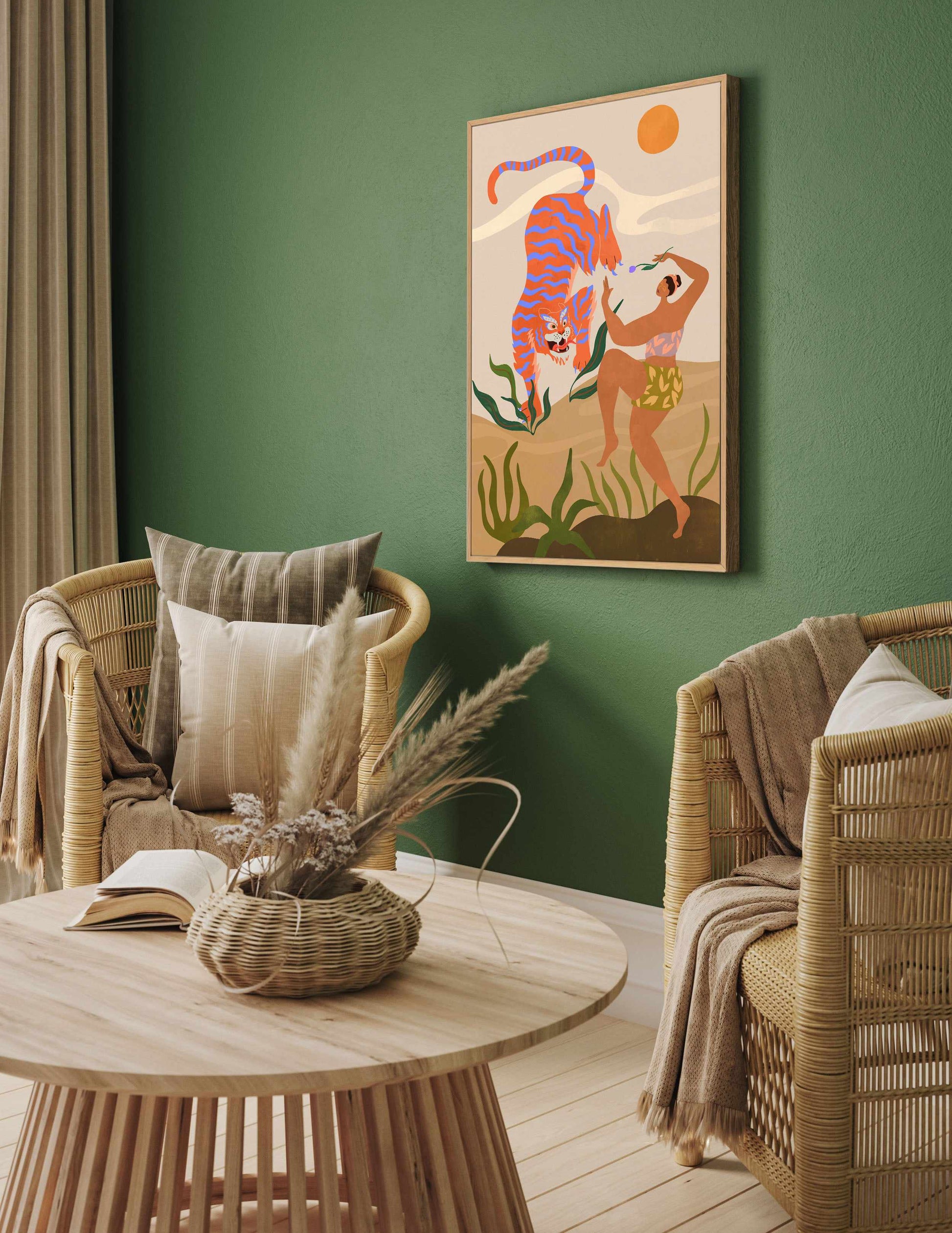 Dance With Me by Arty Guava | Framed Canvas Art Print from Olive et Oriel where you can shop wallpaper and artworks online