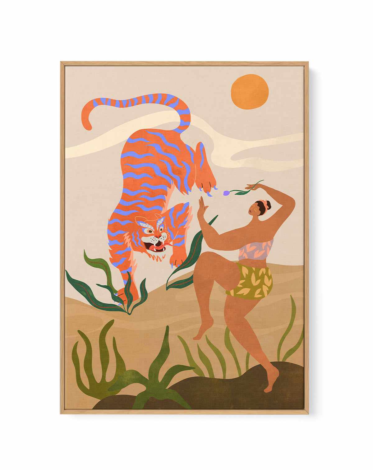 Dance With Me by Arty Guava | Framed Canvas Art Print from Olive et Oriel where you can shop wallpaper and artworks online