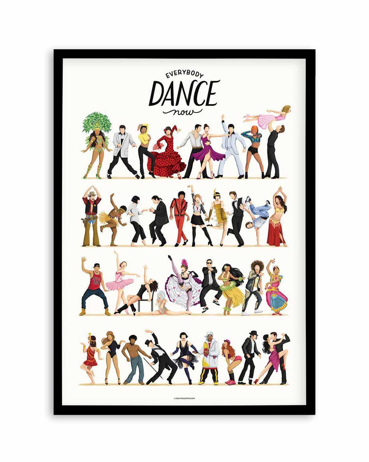 Dance | Draw Me A Song Collection Art Print