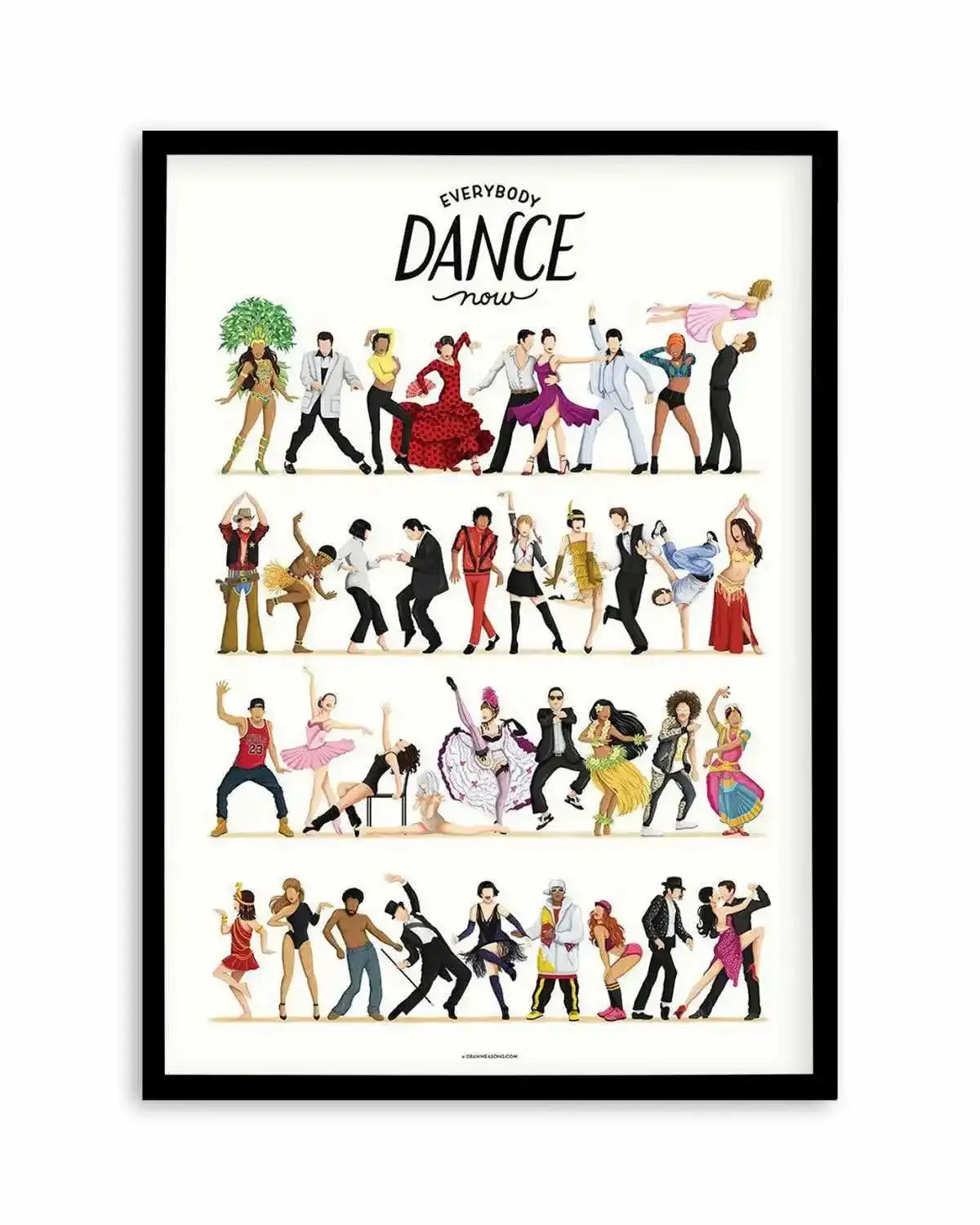 Dance | Draw Me A Song Collection Art Print from Olive et Oriel where you can shop wallpaper and artworks online