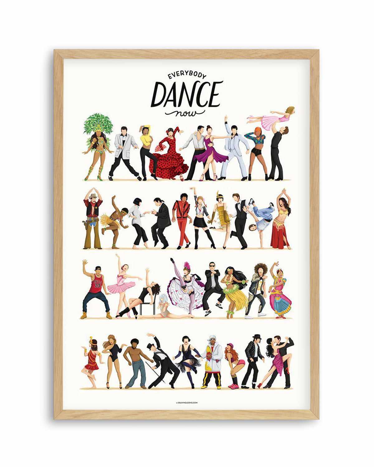 Dance | Draw Me A Song Collection Art Print