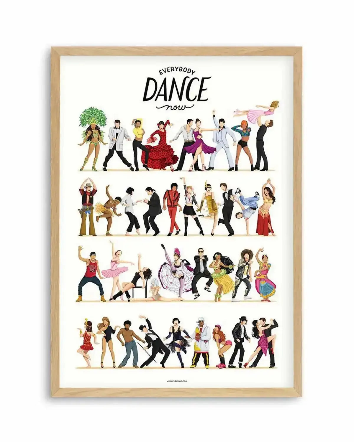 Dance | Draw Me A Song Collection Art Print from Olive et Oriel where you can shop wallpaper and artworks online