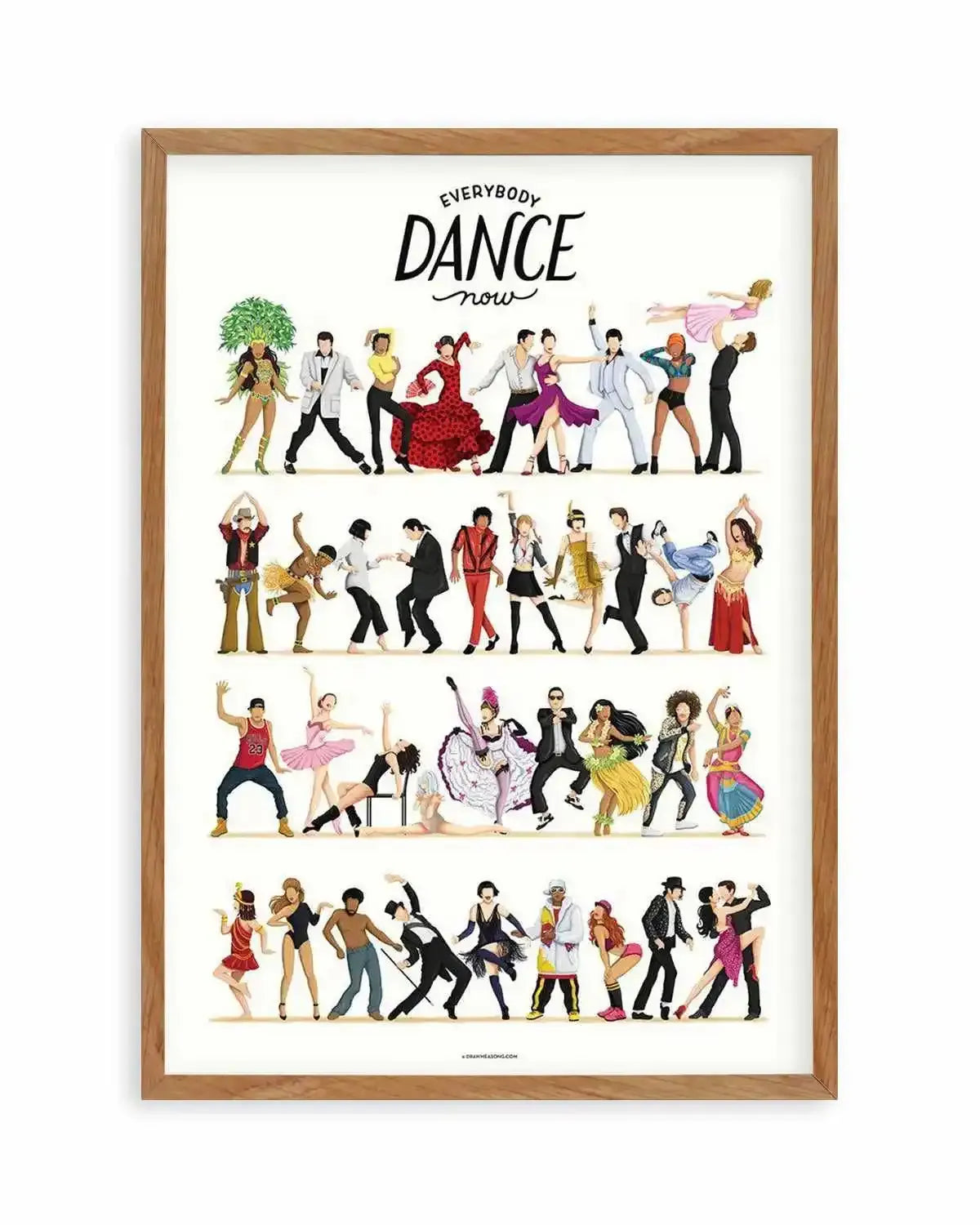 Dance | Draw Me A Song Collection Art Print from Olive et Oriel where you can shop wallpaper and artworks online