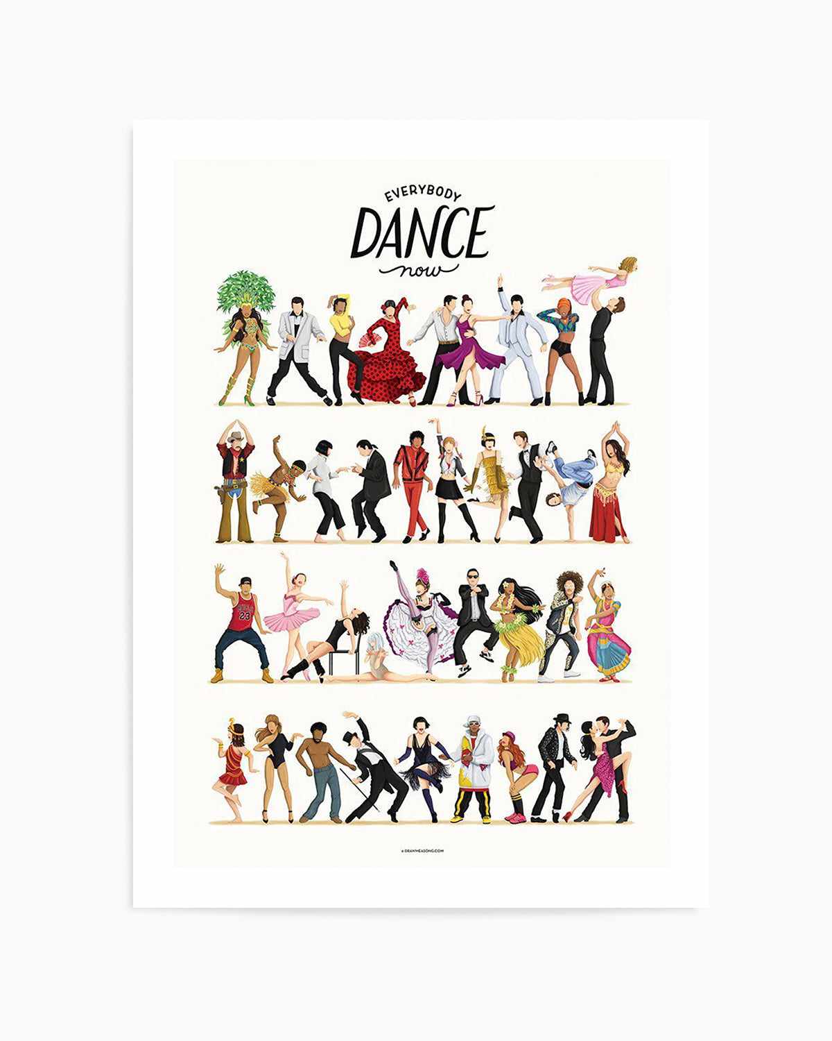 Dance | Draw Me A Song Collection Art Print