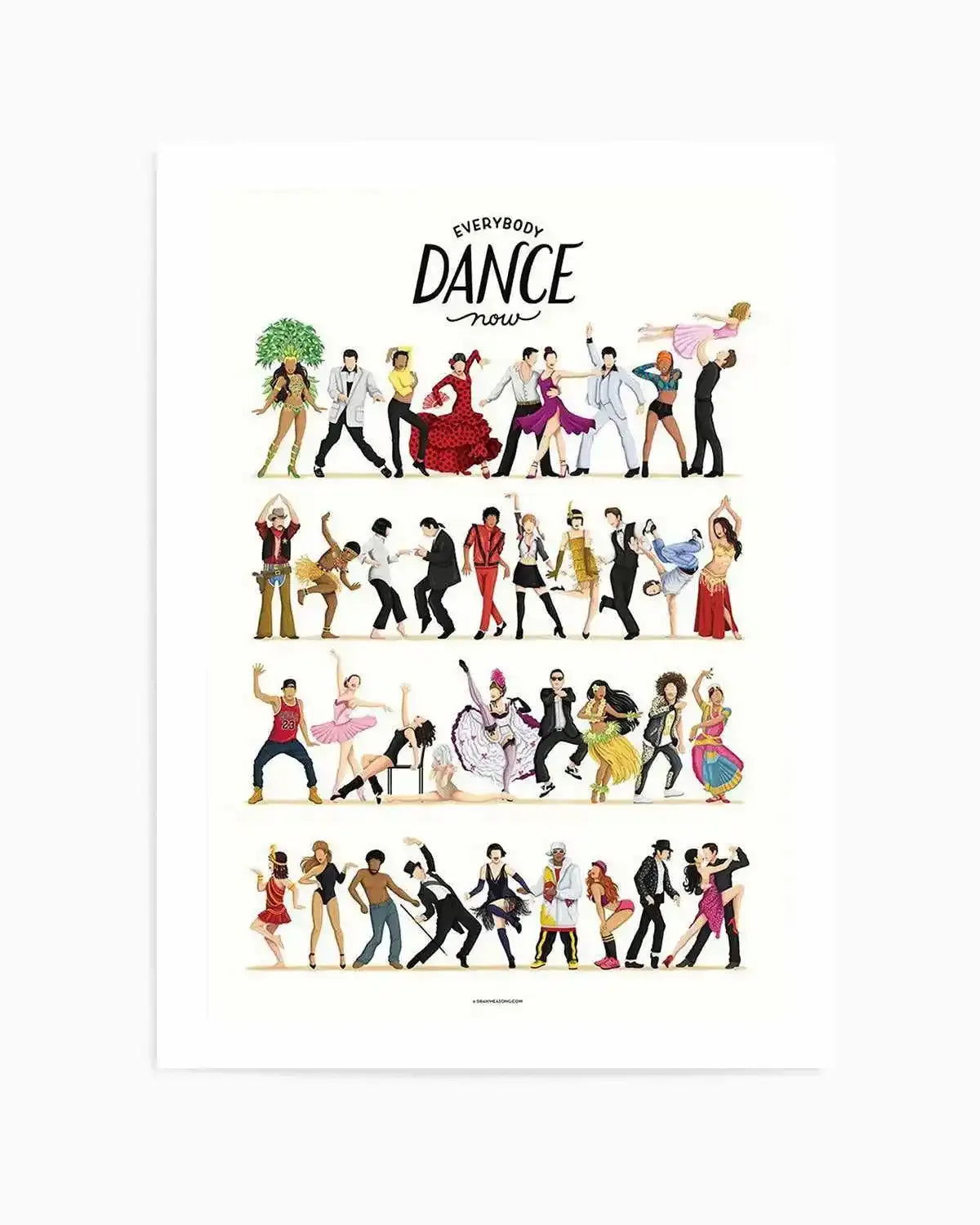 Dance | Draw Me A Song Collection Art Print from Olive et Oriel where you can shop wallpaper and artworks online