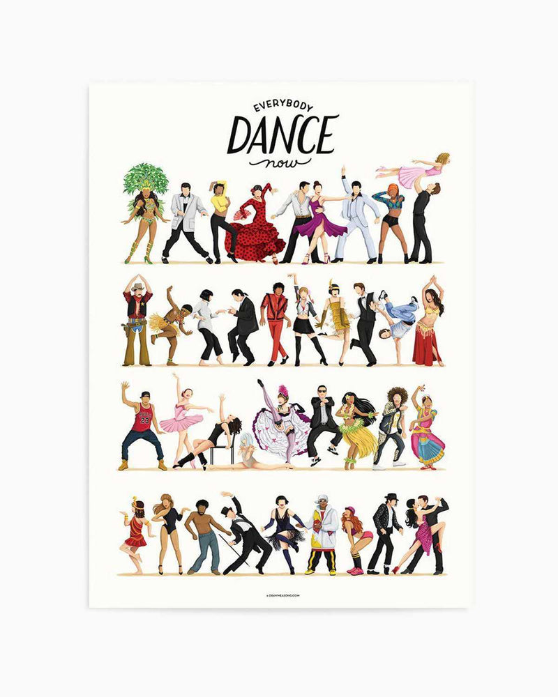 Dance | Draw Me A Song Collection Art Print