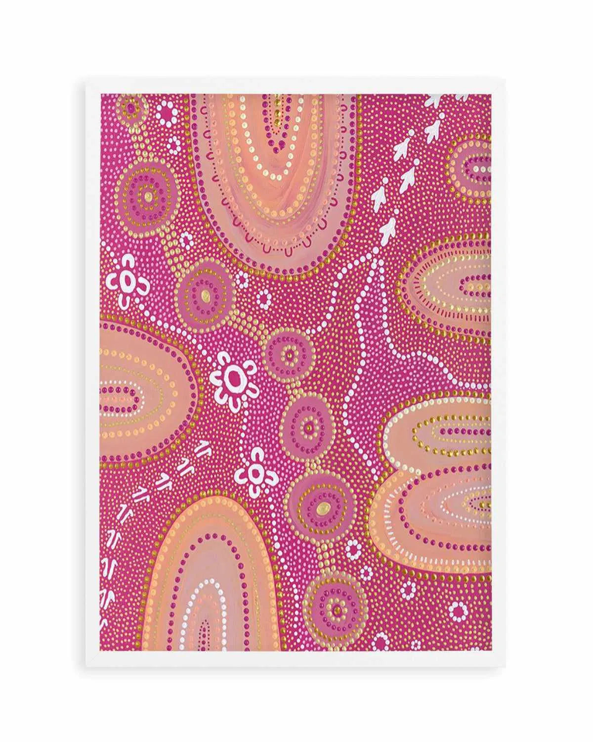 Dancing On Country I By Domica Hill | Art Print from Olive et Oriel where you can shop wallpaper and artworks online